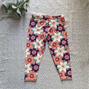 KicKee Pants size 6-12 months Floral Print Bamboo Leggings